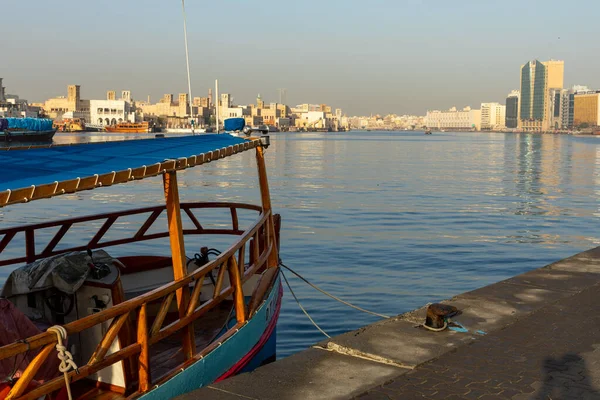 Dubai Bay Creek Deira Old Town Emirati Arabi Uniti Medio — Foto Stock