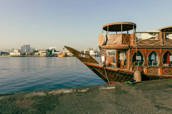 Dubai Bay Creek Deira Old Town Vereinigte Arabische Emirate Naher — Stockfoto