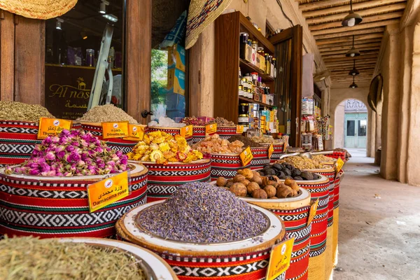 Dubai Spice Souk Traditionele Bazaar Dubai Verenigde Arabische Emiraten Vae — Stockfoto