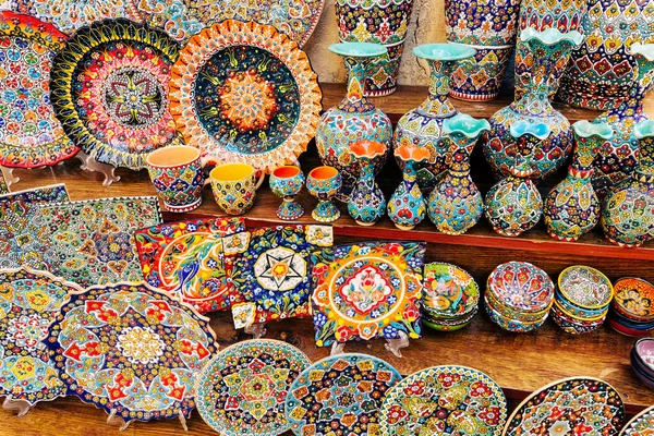 Negozio Souvenirs Dubai Grand Souk Tradizionale Bazar Stile Arabo Dubai — Foto Stock