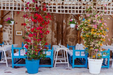  Geleneksel Arap Tarzı Restoranı. Dubai Deira Eski Kasabası. Birleşik Arap Emirlikleri. Orta Doğu.