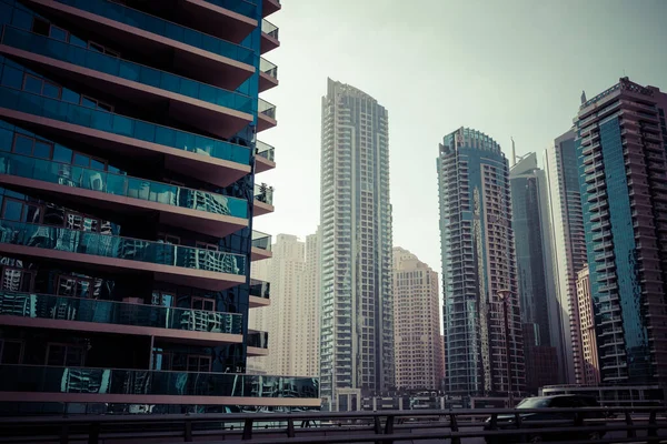 Rascacielos Modernos Dubai Marina Emiratos Árabes Unidos — Foto de Stock