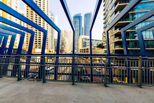 Moderní Mrakodrapy Dubai Marina Spojené Arabské Emiráty — Stock fotografie