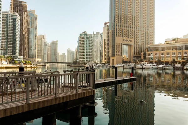 Moderne Wolkenkrabbers Van Dubai Marina Verenigde Arabische Emiraten — Stockfoto