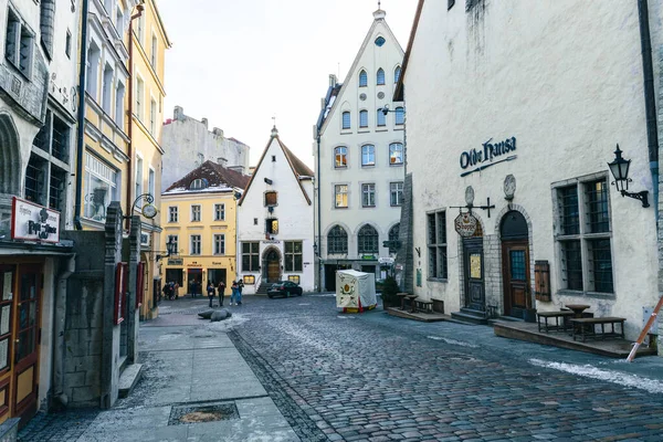 Città Vecchia Tallin Architettura Gotica Medievale Tallin Capitale Dell Estonia — Foto Stock