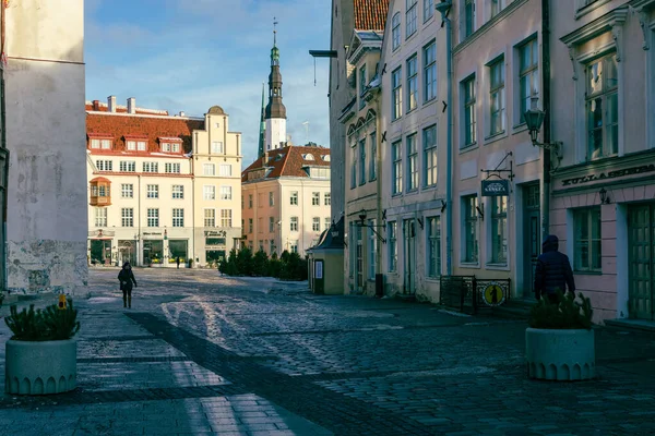 Cidade Velha Tallin Arquitetura Gótica Medieval Tallin Capital Estônia Estados — Fotografia de Stock