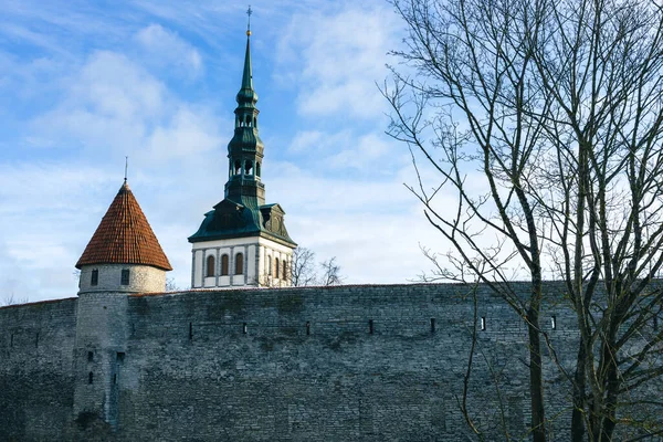 Casco Antiguo Tallin Arquitectura Gótica Medieval Tallin Capital Estonia Países — Foto de Stock