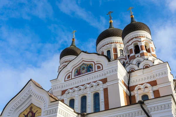 Tallin Eski Kasabası Alexander Nevsky Katedrali Estonya Nın Başkenti Tallin — Stok fotoğraf