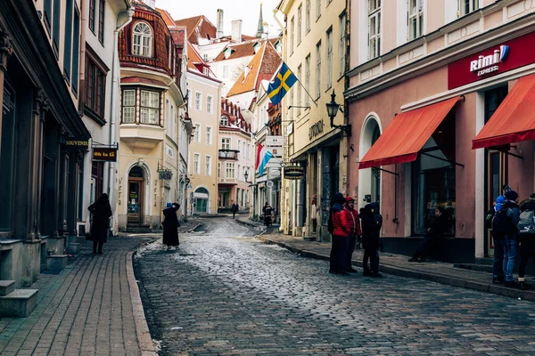 Città Vecchia Tallin Architettura Gotica Medievale Tallin Capitale Dell Estonia — Foto Stock