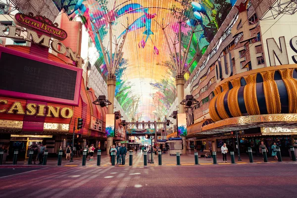 Las Vegas Usa 2022 Március Fremont Street Las Vegasban Utca — Stock Fotó