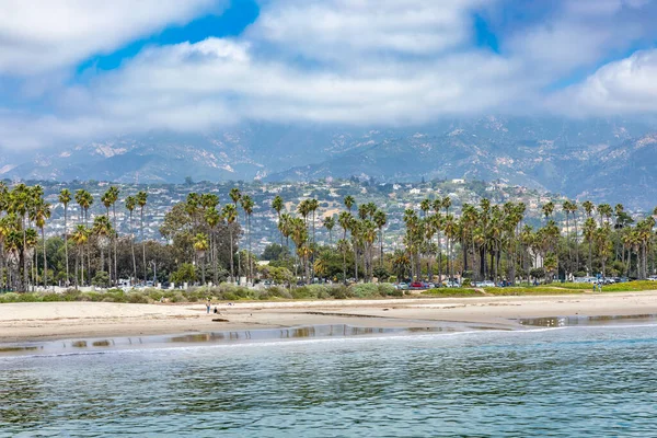 Tropische Palmen Strand Von Santa Barbara Kalifornien Usa — Stockfoto