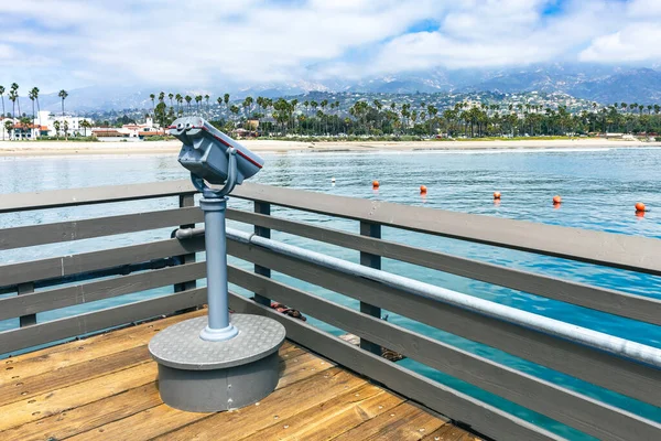 Stearn Wharf Santa Barbara Kalifornien Usa Pier Wurde 1872 Fertiggestellt — Stockfoto