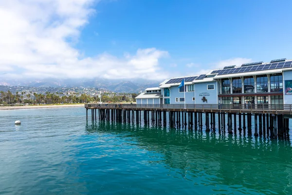 Stearn Wharf Santa Barbara Kalifornien Usa Pier Wurde 1872 Fertiggestellt — Stockfoto