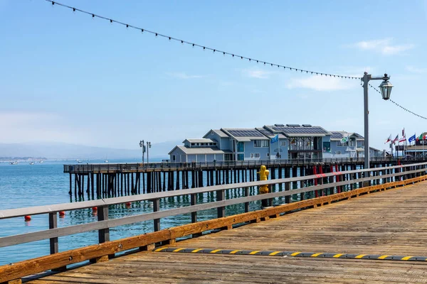 Stearn Wharf Santa Barbara Kalifornien Usa Pier Wurde 1872 Fertiggestellt — Stockfoto