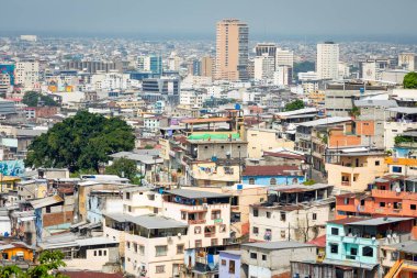 Guayaquil, Ekvador. Geleneksel koloni mimarisi. Guayaquil, Ekvador 'un ikinci büyük şehridir. Popüler turizm merkezi.
