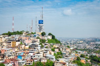 Guayaquil, Ekvador. Geleneksel koloni mimarisi. Guayaquil, Ekvador 'un ikinci büyük şehridir. Popüler turizm merkezi.