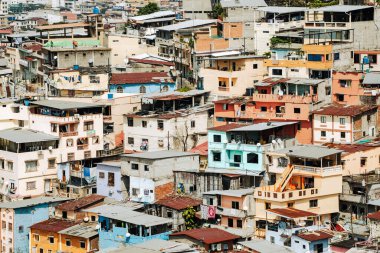 Guayaquil, Ekvador. Geleneksel koloni mimarisi. Guayaquil, Ekvador 'un ikinci büyük şehridir. Popüler turizm merkezi.