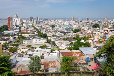 Guayaquil, Ekvador. Geleneksel koloni mimarisi. Guayaquil, Ekvador 'un ikinci büyük şehridir. Popüler turizm merkezi.