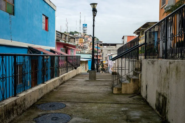 Guayaquil Las Penas Santa Ana Hill Traditionele Koloniale Architectuur Tweede — Stockfoto