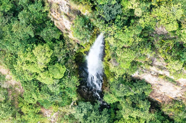 Cachoeira Equador Vista Aérea Água Montanha Vilcabamba Equador América Sul — Fotografia de Stock