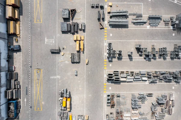 Industrial Storage Place Aerial View — Stock Photo, Image