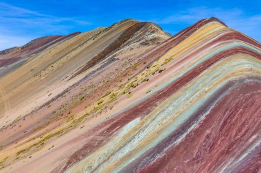 Vinicunca, Cusco Bölgesi, Peru. Montana de Siete Renkleri, ya da Gökkuşağı Dağı. Güney Amerika. 