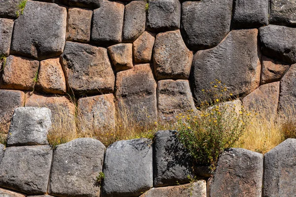 Saqsaywaman Inca Archeologische Site Met Grote Stenen Muren Cusco Peru — Stockfoto