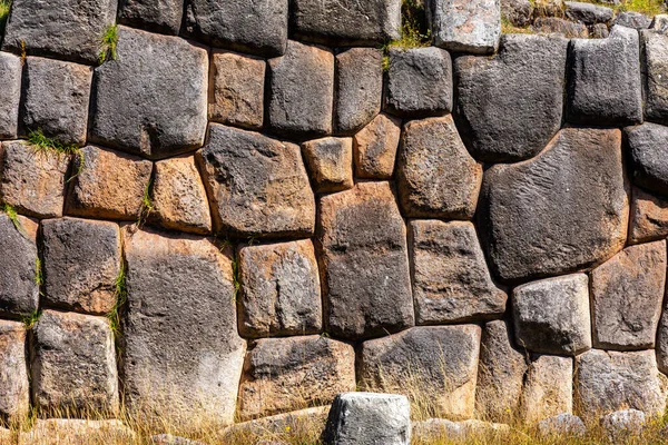 Saqsaywaman Inca Archeologische Site Met Grote Stenen Muren Cusco Peru — Stockfoto