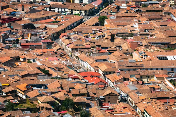 Cusco Vista Del Centro Ciudad Cusco Con Catedral Perú América — Foto de Stock