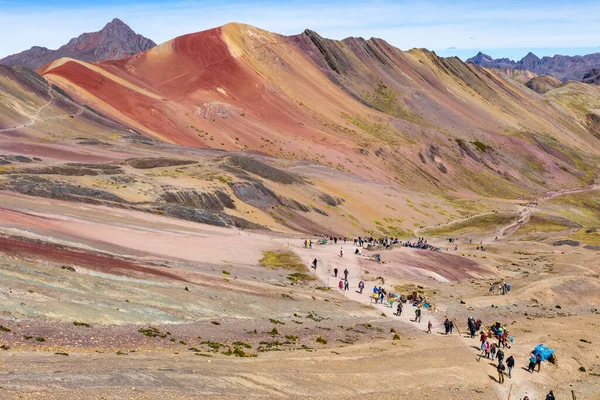 Vinicunca Región Del Cusco Perú Montana Siete Colores Rainbow Mountain —  Fotos de Stock