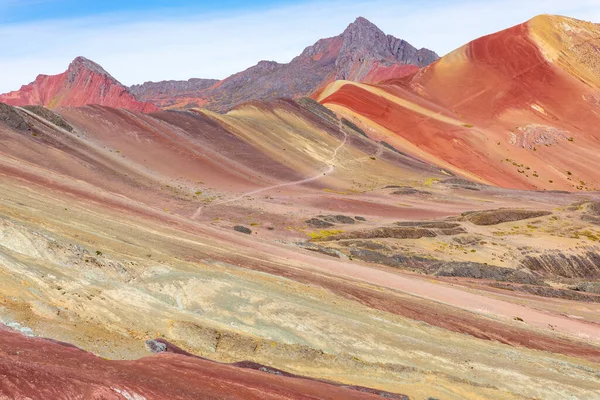 Vinicunca Cusco Régió Peru Montana Siete Colores Vagy Szivárványhegy Dél — Stock Fotó