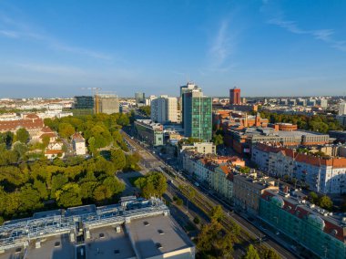 Poznan 'ın Modern Bölgesinin Hava Görüntüsü. Büyük Polonya Voyvoda 'sı. Polonya. Avrupa. 