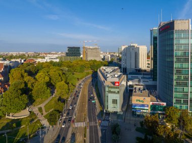 Poznan 'ın Modern Bölgesinin Hava Görüntüsü. Büyük Polonya Voyvoda 'sı. Polonya. Avrupa. 