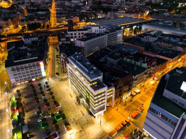 Katowice, Polonya 'nın Hava Görüntüsü.