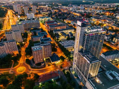 Katowice, Polonya 'nın Hava Görüntüsü.