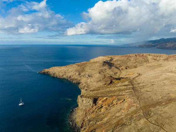 Madeira Aerial View Landscape Madeira Island Ponta Sao Lourenco Loureno — Stock Photo, Image