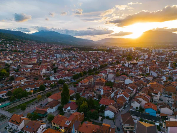 Prizren Old Town Aerial View Sinan Pasha Mosque Historic Touristic — Stock Photo, Image