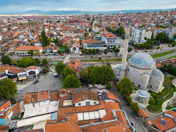 Prizren Old Town Aerial View Sinan Pasha Mosque Historic Touristic — Stock Photo, Image