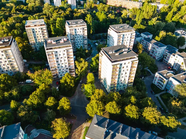 Aerial View City Center Sosnowiec Largest City Dabrowa Basin Upper — Stock Photo, Image