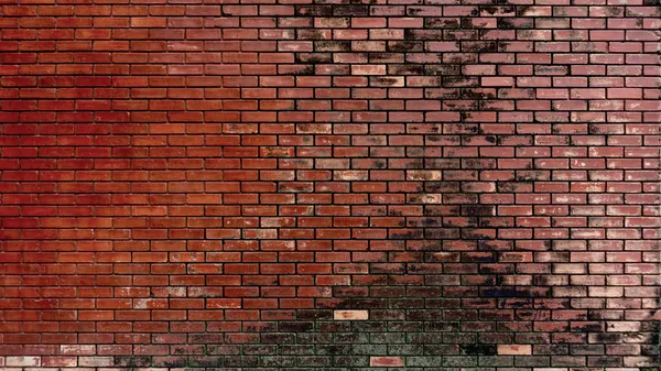 Empty Red Brick Wall Texture Abstract Pattern Background — Stock Photo, Image