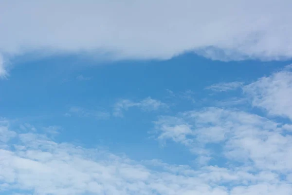Céu Azul Com Nuvens Paisagem Dramática Vista Aérea Conceito Natureza — Fotografia de Stock