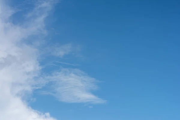 Céu Azul Com Nuvens Paisagem Dramática Vista Aérea Conceito Natureza — Fotografia de Stock
