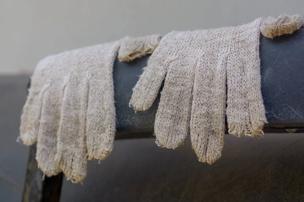 White Cloth Gloves Natural Light Background — Photo