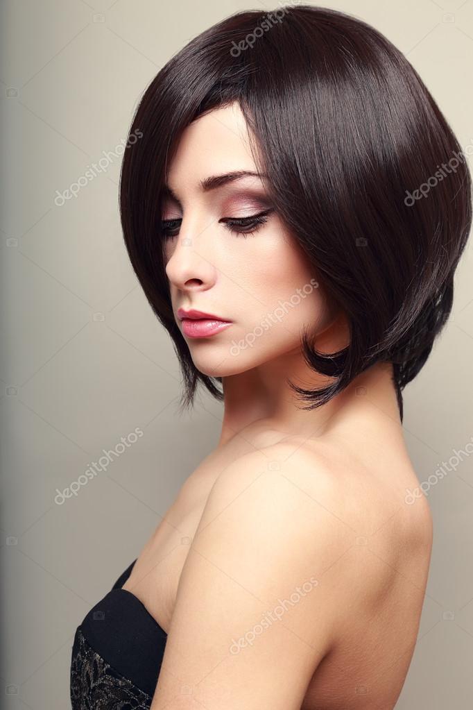 Short Hair Black Models Beautiful Elegant Female Model With