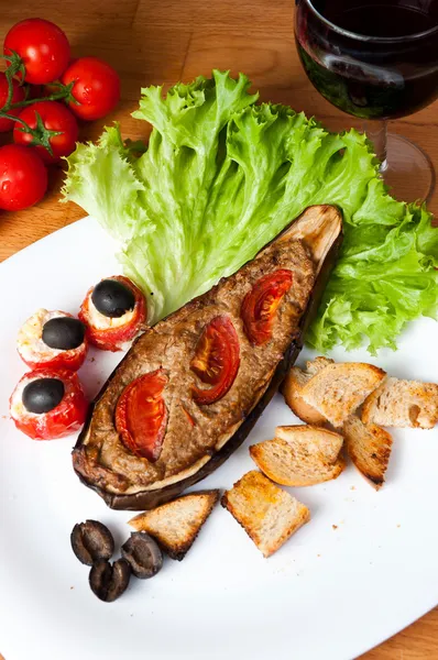 Grilled aubergine — Stock Photo, Image