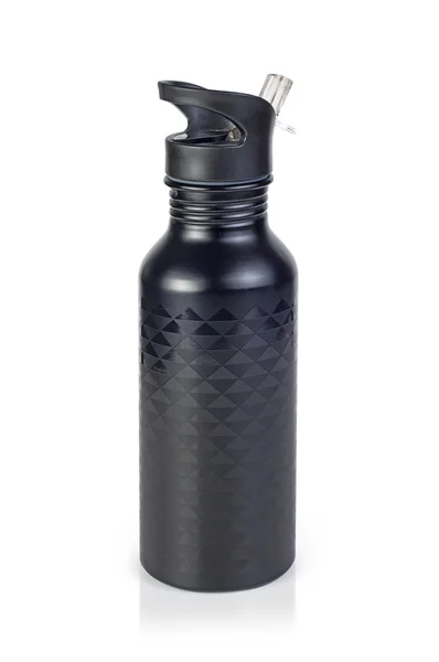 Black water bottle — Stock Photo, Image