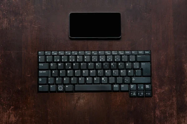 Vintage and keyboard — Stock Photo, Image