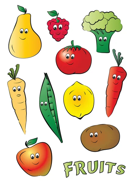 Fruits à coque — Image vectorielle