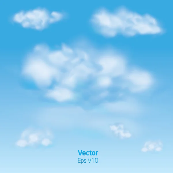 Ik houd van wolken — Stockvector