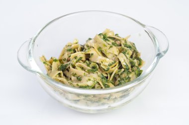 Tagliatelle mantarlı ıspanak